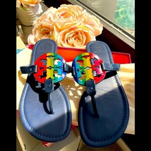 Tory Burch Bright Rainbow Sandals